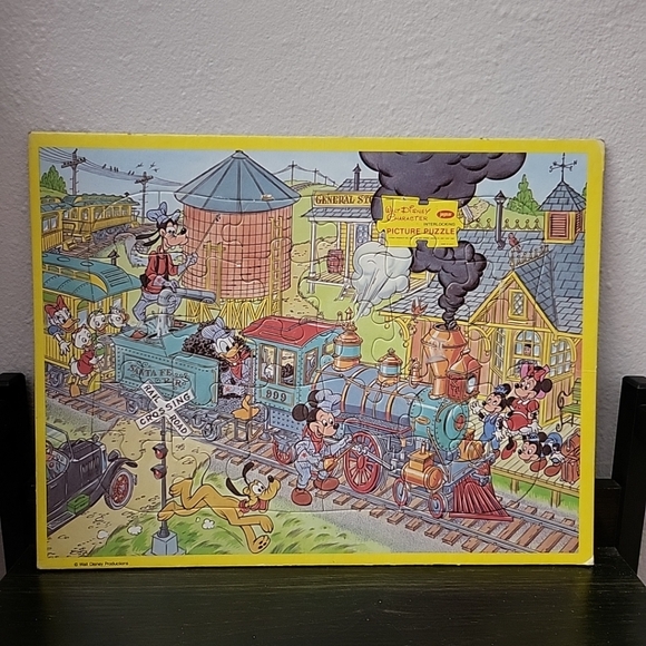 Disney | Toys | Vintage Walt Disney Productions Puzzle Mickey Mouse